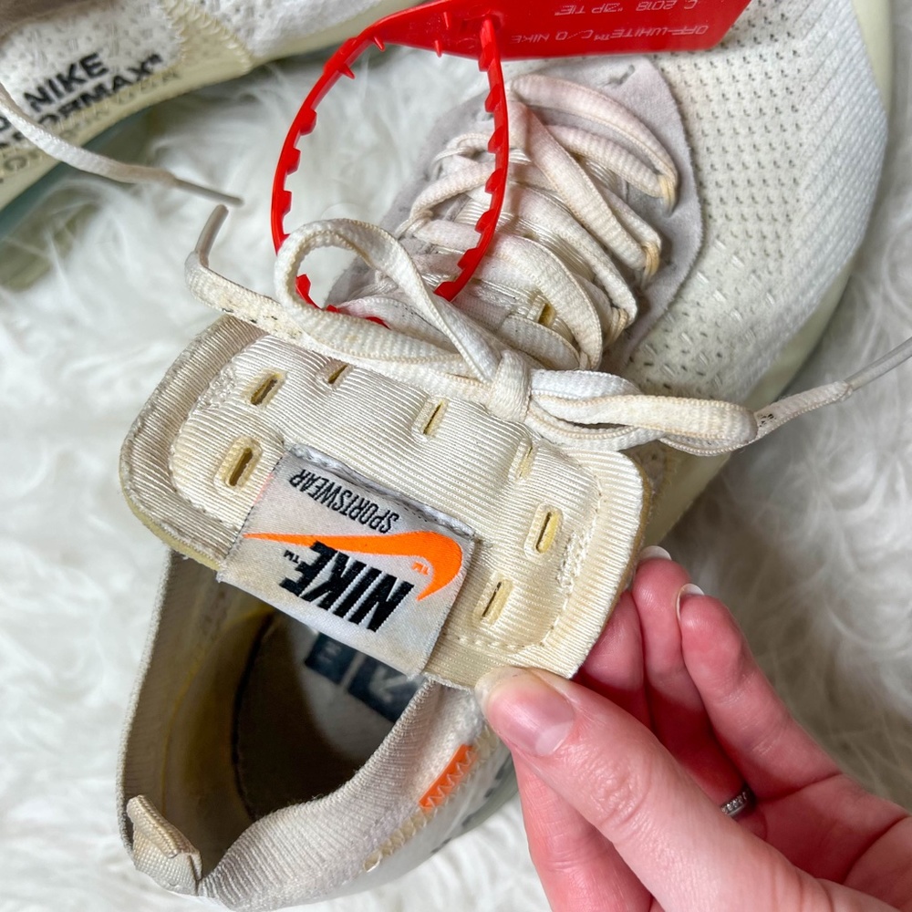 Off-White x Nike | Vapormax White 2018 2017 Zip Tie Orange Tag - Picture 6 of 16